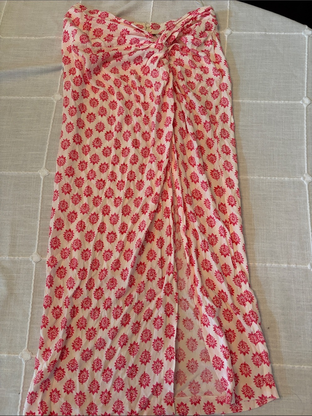 Zara Pink Floral Print Maxi Skirt